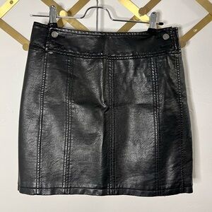 Free People Black Mini Pencil Skirt Night Out